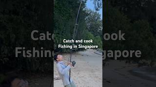 Caught a giant trevally and made fish tacos fishing catchandcook fishinglife singapore fish [upl. by Uahc58]