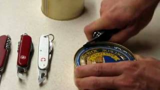 How to Correctly to use Victorinox amp Wenger Can Openers [upl. by Cogen]