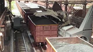 Wagon tippler operation at Jindal Steel Tornagallu Karnataka [upl. by Sadnak]