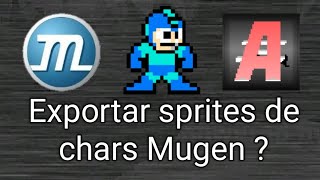 Tutorial  Como extrair sprites de Chars Mugen pelo celular [upl. by Enatan]