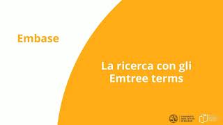 Embase ricerca con gli Emtree terms [upl. by Kyl]