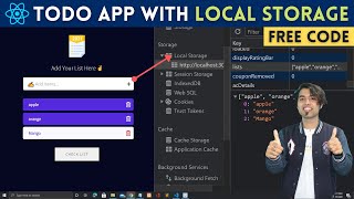 🔴 Building a Todo List App Project with Local Storage in React JS amp Hooks in 2021 [upl. by Sang]