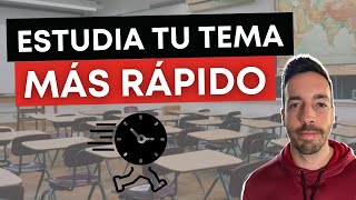 Cómo ESTUDIAR un tema de oposiciones MÁS Rápido ✅ Mejora tu memoria [upl. by Carr]