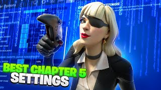 The BEST Chapter 5 Fortnite Controller Settings Zero Build  XBOXPS5PC [upl. by Onaled]