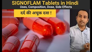 SIGNOFLAM tablets in Hindi  Uses  Composition Dose  Side Effects [upl. by Dielle]