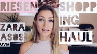 Riesen Shopping Haul ASOS ZARA und Co [upl. by Collette162]