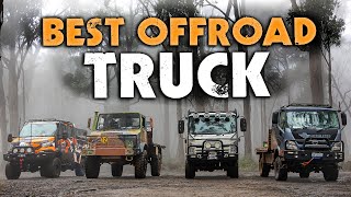 Truck 4x4 Battle UNIMOG vs IVECO vs HINO vs ISUZU [upl. by Luanni]