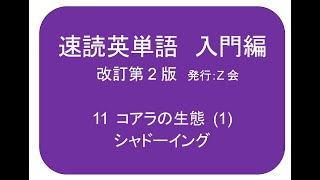 速読英単語 入門編改訂第2版 シャドーイング コアラの生態1 [upl. by Scheider]