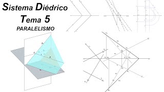 Trazas del plano Sistema diédrico [upl. by Eniar]