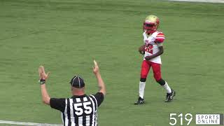 OSFL Football Under 10  Burlington Stampeders vs Cambridge Lions [upl. by Dnalyar835]