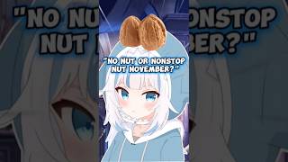 What Type Of November Does Gura Likeshololive hololiveen hololiveenglish vtuberclips vtuber [upl. by Sadnac973]