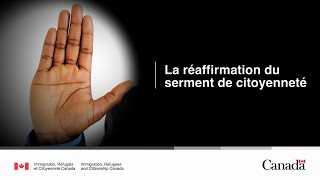 La réaffirmation du serment de citoyenneté [upl. by Carrew]