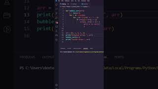 Python in 60 seconds Create a Bubble Sort Algorithm in Python [upl. by Ahsiral943]