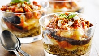 Griekse moussaka met vegetarisch gehakt  Bertyn recept [upl. by Akoyn565]