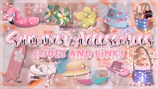 Summer Accessories  Codes amp Links  Roblox [upl. by Finnie991]