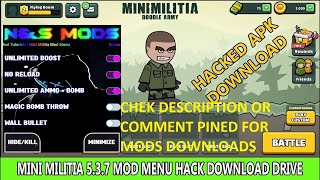 Mini Militia 22107 Unlimited Helth Boost Bombs Bullets Pro No root Mod By Emmu [upl. by Barren]