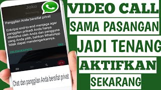 cara privasi chat dan panggilan whatsapp anda bersifat privat [upl. by Hobey]