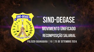 SINDDEGASE participa de ato público em frente ao Palácio Guanabara 25092024 [upl. by Htebarual]