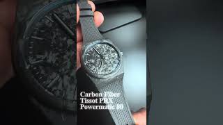 New 👀 Carbon Fiber Tissot PRX Powermatic 80 watch tissot carbonfiberfibradecarbonoreloj [upl. by Prestige256]