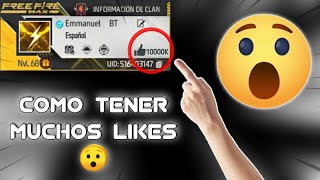 Como Tener Muchos Likes En Free Fire Tutorial Paso a Paso🚀 [upl. by Ko480]