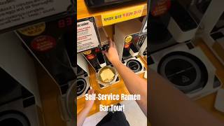 Unlimited Ramen Heaven 🍜✨ SelfService Ramen Bar Tour ramen ramennoodles foodshorts food [upl. by Arrehs]