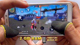 Play free fire max on 2gb ram mobile 3 finger handcam gameplay [upl. by Arianne47]