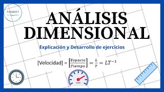 Análisis dimensional [upl. by Ru]