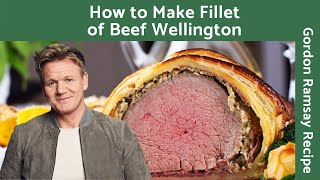 How to Make Fillet of Beef Wellington with Red Wine Sauce  Gordon Ramsay [upl. by Yvon789]