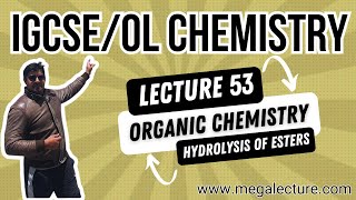 O Level iGCSE  Live Class 53  Organic Chemistry  Esters  Hydrolysis of Esters  92 323 509 4443 [upl. by Naloc]