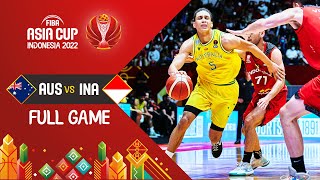 Australia 🇦🇺  Indonesia 🇮🇩  Basketball Full Game  FIBAASIACUP 2022 [upl. by Lafleur]