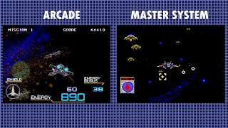 Arcade Vs Master System  Galaxy Force [upl. by Vaientina]