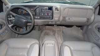 1999 GMC Yukon SLT For Sale V8 SUV 350 Interior Options Review Video [upl. by Elsi]