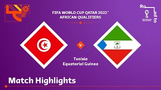 Tunisia v Equatorial Guinea  FIFA World Cup Qatar 2022 Qualifier  Match Highlights [upl. by Adile]