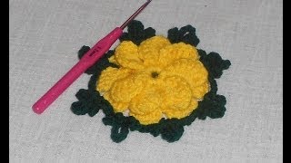 uncinetto crochet fiore Bell  how to crochet flower  ganchillo flor [upl. by Eidlog]