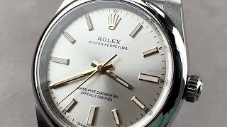 Rolex Oyster Perpetual 34 124200 Rolex Watch Review [upl. by Dey88]