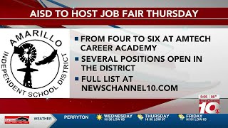 VIDEO Amarillo ISD hosting job fair for various positions within AISD [upl. by Baxie]