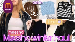 Meesho winter haul Trendy winter collection from meesho 🥶❄️ [upl. by Ahsekram]