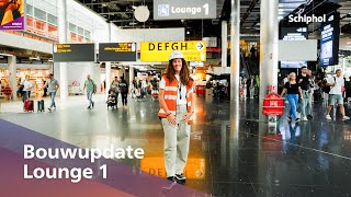 Verbouwing en vernieuwing van Lounge 1 op Schiphol [upl. by Aimo]