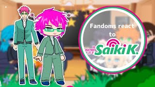 Fandoms react to Saiki k 38 The Disastrous Life Of Saiki K [upl. by Jesh]