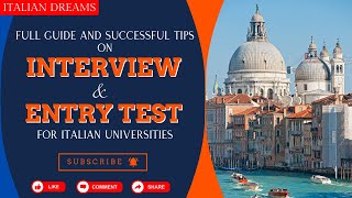 Interview and Entrance Test  Italian Universities  Study in Italy 2024  Admission Guide [upl. by Jermayne]