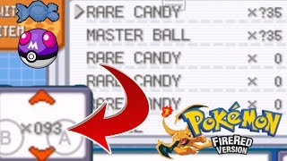 Pokemon Fire Red Rare Candy Cheat [upl. by Bina]