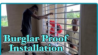 Burglar Proof Installation And CostGround Floor  Building A House In Ghana  Episode 21 [upl. by Emyam]