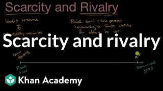 Scarcity and rivalry  Basic Economic Concepts  Microeconomics  Khan Academy [upl. by Herve162]