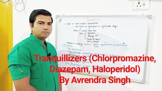 Tranquillizers Chlorpromazine Haloperidol Diazepam by Avrendra singh [upl. by Imotas591]