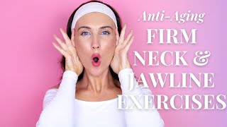 ANTIAGING FACE LIFTING EXERCISES For Jowls amp Laugh Lines Nasolabial Fold  Firm Neck amp Jawline [upl. by Theodosia]