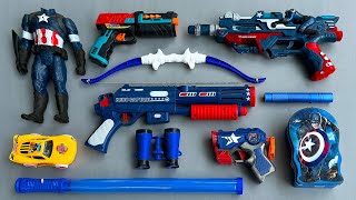 Captain America Action Series Guns amp EquipmentBow amp Arrow Revolvers Realistic Avengers Characters [upl. by Annawd963]