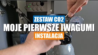 Zestaw Iwagumi Akwarium 144L  Zestaw CO2  instalacja odc 5 [upl. by Ylnevaeh]