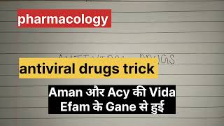 Trick Antiviral Drugs  Pharmacology Bsc nursing 2nd year antiviral antiviraldrugstrick drug [upl. by Muir]