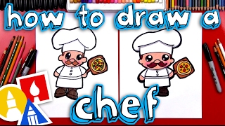 How To Draw A Cartoon Chef [upl. by Anitak]