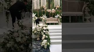 ruscus hall malaysia wedding decoration trending viral youtubeshorts shortvideo shorts [upl. by Ketchan]